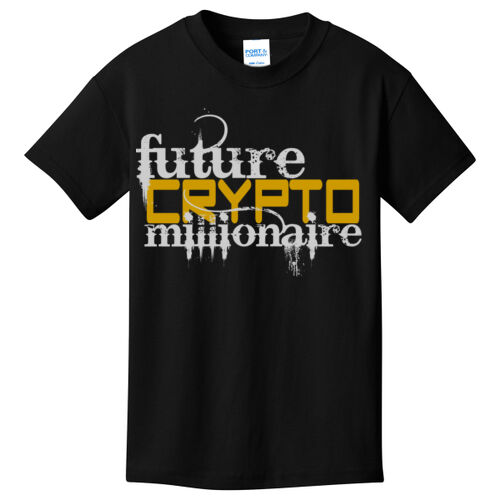 Future Crypto Millionaire customizable - Youth Core Cotton Tee Thumbnail
