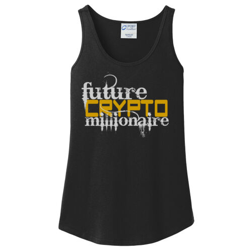 Future Crypto Millionaire customizable - Ladies Core Cotton Tank Top Thumbnail
