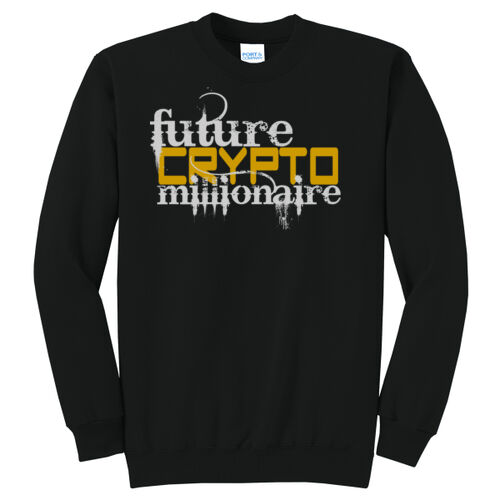 Future Crypto Millionaire customizable - Core Fleece Crewneck Sweatshirt Thumbnail