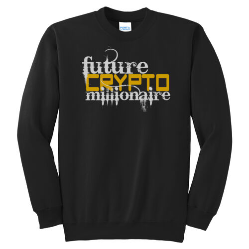 Future Crypto Millionaire customizable - Tall Essential Fleece Crewneck Sweatshirt Thumbnail