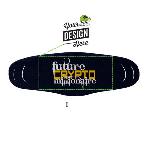 Future Crypto Millionaire customizable - Adult/Child Soft Breathable Cotton/Poly t-Shirt Face Covering - 1-Ply (10-Pack) Thumbnail