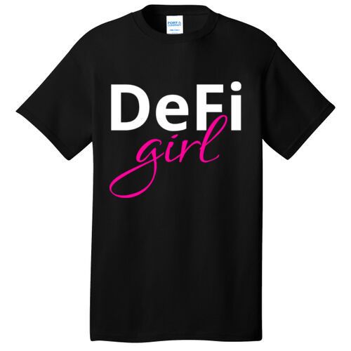 DeFi Girl Customizable - Core Cotton Tee Thumbnail