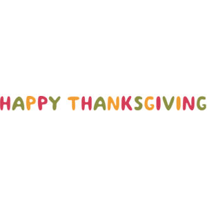 Happy Thanksgiving Text 1 Thumbnail