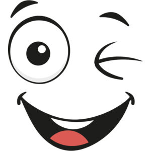 Cartoon Happy Wink Face 3 Thumbnail