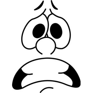 Cartoon Worry Face 2 Thumbnail