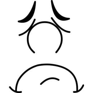 Cartoon Sad Face 1 Thumbnail