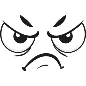 Cartoon Angry Face 6 Thumbnail