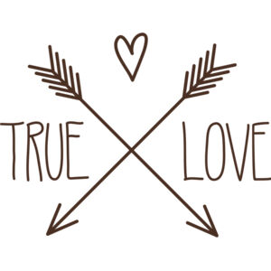 True Love Arrow Heart Text 1 Thumbnail