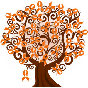 Kidney Cancer Leukemia Orange Ribbon Tree Thumbnail