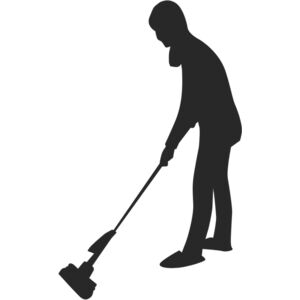 Housekeeper Sweeping Broom Silhouette 6 Thumbnail