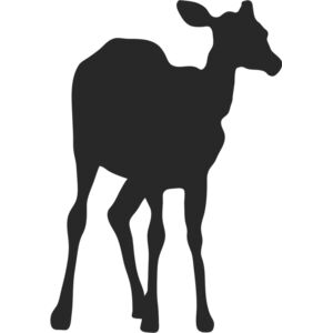 Deer Doe Silhouette 1 Thumbnail