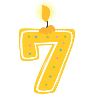 Seven Birthday Candle Number 1 Thumbnail