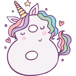 Eight Birthday Unicorn Number 1 Thumbnail
