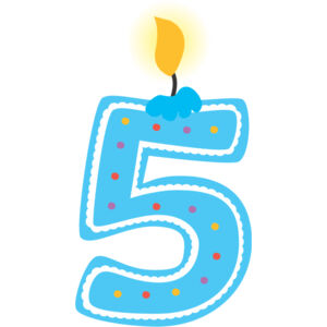 Five Birthday Candle Number 1 Thumbnail