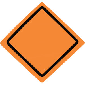 Construction Caution Sign Thumbnail