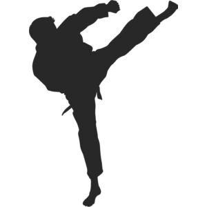 Martial Arts Fighter Silhouette 13 Thumbnail