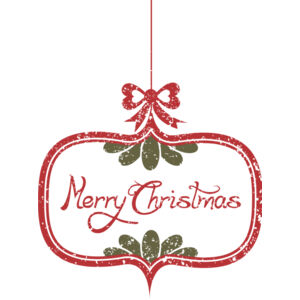 Merry Christmas Ornament Stamp 1 Thumbnail