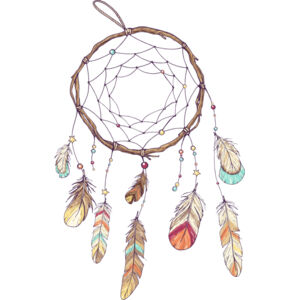 Watercolor Tribal Dream Catcher 2 Thumbnail