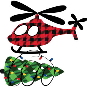 Christmas Tree Helicopter Plaid 1 Thumbnail