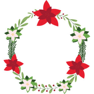 Christmas Flower Wreath 1 Thumbnail