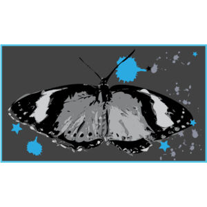 Butterfly Paint Splatter Business Card Background 1 Thumbnail