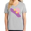 1-Hr Ladies V-Neck T-Shirt Thumbnail