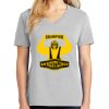 1-Hr Ladies V-Neck T-Shirt Thumbnail