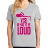 1-Hr Ladies V-Neck T-Shirt Thumbnail