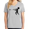 1-Hr Ladies V-Neck T-Shirt Thumbnail