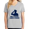 1-Hr Ladies V-Neck T-Shirt Thumbnail