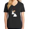 Ladies Core Cotton V-Neck Tee Thumbnail