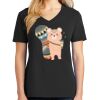 Ladies Core Cotton V-Neck Tee Thumbnail